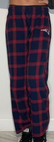 New England Patriots Flannel Plaid Sweatpants Size S 