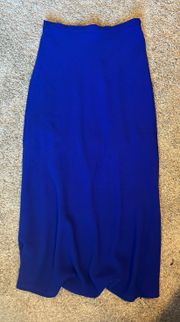 Boutique Blue Midi Skirt