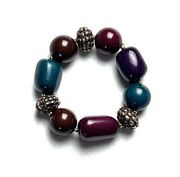 Women's Fashion Beaded Multi-color Stretchy Band Bracelet