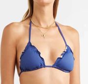 Ebeyjey Dakota ruffled triangle bikini top nwt