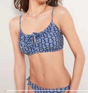 Old Navy bikini NEW blue‎ wildflower medium