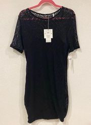 NWT Three Dots Angelina Mesh Overlay Dress Size XL