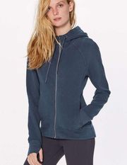 Lululemon  Warm For Winter Full Zip Hooded Jacket Mach Blue Size 4