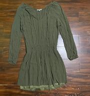 3/4 Sleeve Green Dress 