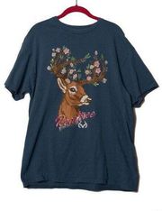Realtree deer floral t-shirt size large y2k