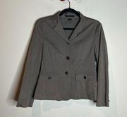 Theory taupe grey pocket blazer jacket