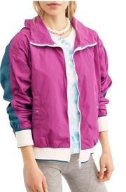 Free People Highline Colorblock Jacket Sz M