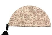 Universal Thread Pink & White Tribal Zippered Crescent Clutch