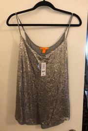 Silver Sequins Tank 