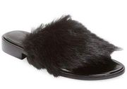Kellen Low Heel Shearling Sandal In Nocolor Fur