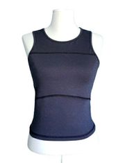 Lou & Grey Mesh Cut Out Back Cropped Tank Top