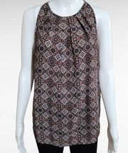 Anne Carson Black Geo Halter Tank Size Medium