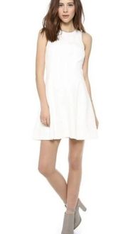 Theory Maydra Vizela white Dress fit and flare