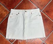 Re/Done Originals 90s Mini Skirt in White