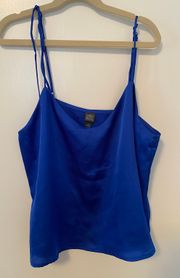 Wild Fable Blue Satin Top