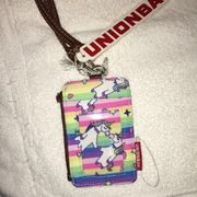 Unionbay Unicorn & Floral ID & Card Case Lanyard