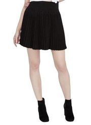 Rachel Rachel Roy Micro Pleated Skirt Black NWT