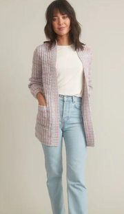 Marine Layer Ontario Cardigan in Textured Lavendar size XS