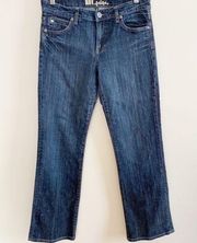 Kut from the Kloth Medium Blue wash Bootcut Mid Rise Cotton Blend Jeans Size 6