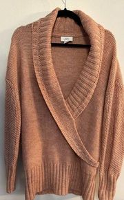 Ann Taylor Loft Womens Sweater Size XL V- Neck~Alpaca Wool Acrylic Faux Wrap