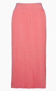 New  Ellery Knit Pleated Skirt Pink Sz S