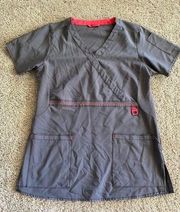 Carhartt women’s small short sleeve gray scrub top