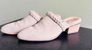 Hush Puppies Closed-Toe Flat Sole Braided Detail Beige Slippers Size US 8