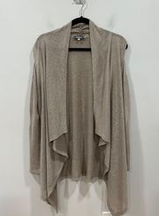 cold shoulder and open elbow open front draped cardigan  Size Medium