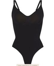 NWOT Skims Seamless Sculpt Thong Body Suit Onyx Size XS