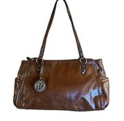 Relic Brown Vegan Leather Shoulder Bag New Without Tags. Many Compartments