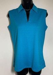 Lady Hagen Sleeveless V Neck Golf Polo Shirt