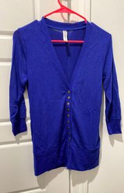 NWOT Zenana Blue Cardigan