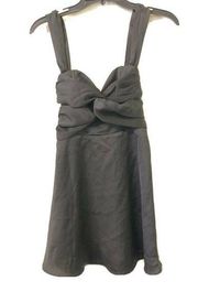 NBD Womens Little Black Dress Sleeveless Ruched A-Line