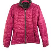 Pink Winter Jacket with Soft Faux Fur Lining