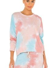 Sundry Sweater Womens Size XS Terry Oversized Sweatshirt Tie Dye Crewneck NWT