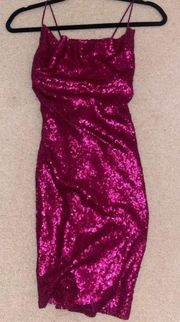 Pink Sequin Dress 