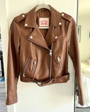 Faux Leather Moto Jacket