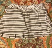 Lululemon Athletica Run: Pace Setter Skirt tennis Stripe with polka dots