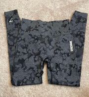 Adapt Camo Seamless Leggings- Black