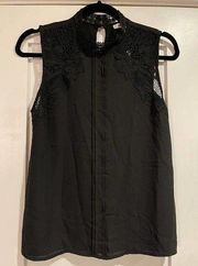 BB Dakota Sleeveless Black Top - Size XS - NEW w/ Tags!