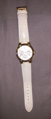 White Leather Watch