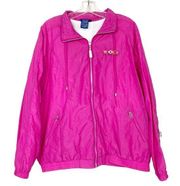 Vintage Catalina Pink Full Zip Windbreaker Sz L