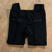 Helmut Lang wool-blend slim leg black pants, size 2