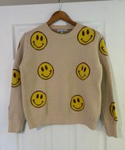 Miss Sparkling Happy Face Sweater 