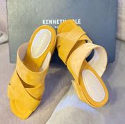 NWOT  New York Women's Size: 6.5 Heeled Sandals Color: Gold/Mustard