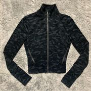 Lululemon  Full Freedom Jacket *Sequoia Camo Print Deep Coal Black