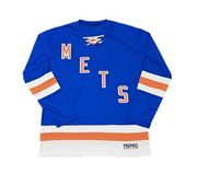 Mlb Mets hockey jersey size large brand new citi field exclusive sga