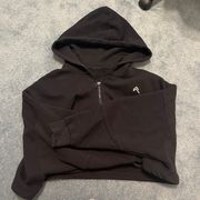 Oneractive Cropped Black Hoodie