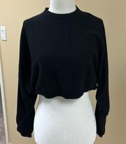 Cotton Candy LA Black Cropped Sweater