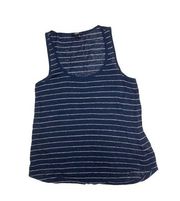 Paige Navy White Stripes Womans Tank Top Size XS 2322B11-4264